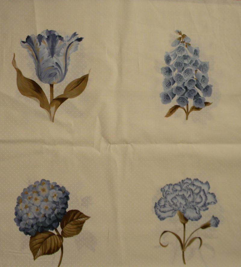 Panello fiori blu 1